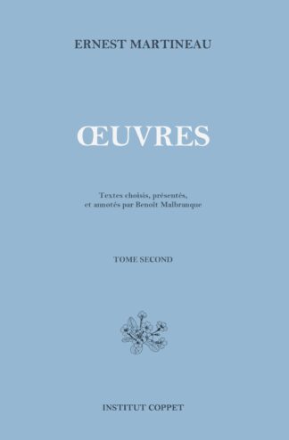 Œuvres d'Ernest Martineau (Tome 2) - Petit format