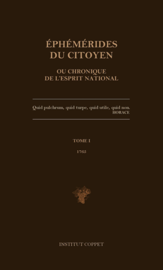 Éphémérides du citoyen (1765, I)