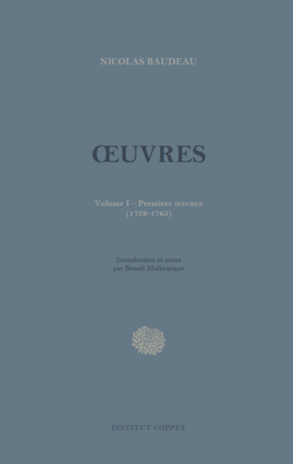 Œuvres de Nicolas Baudeau (vol. 1)