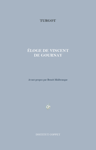 Turgot - Éloge de Vincent de Gournay