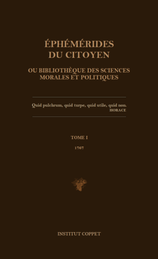 Éphémérides du citoyen (1767, I)
