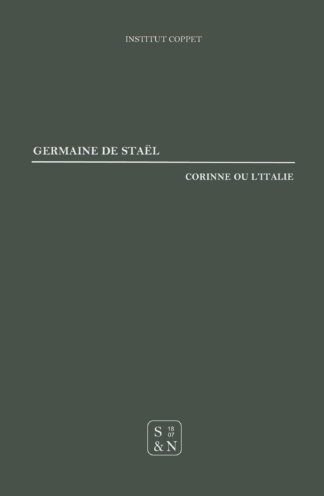 Germaine de Staël - Corinne ou l'Italie