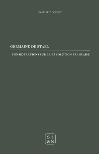 Germaine de Staël - Considérations sur la Révolution française