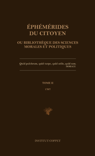 Éphémérides du citoyen (1767, II)